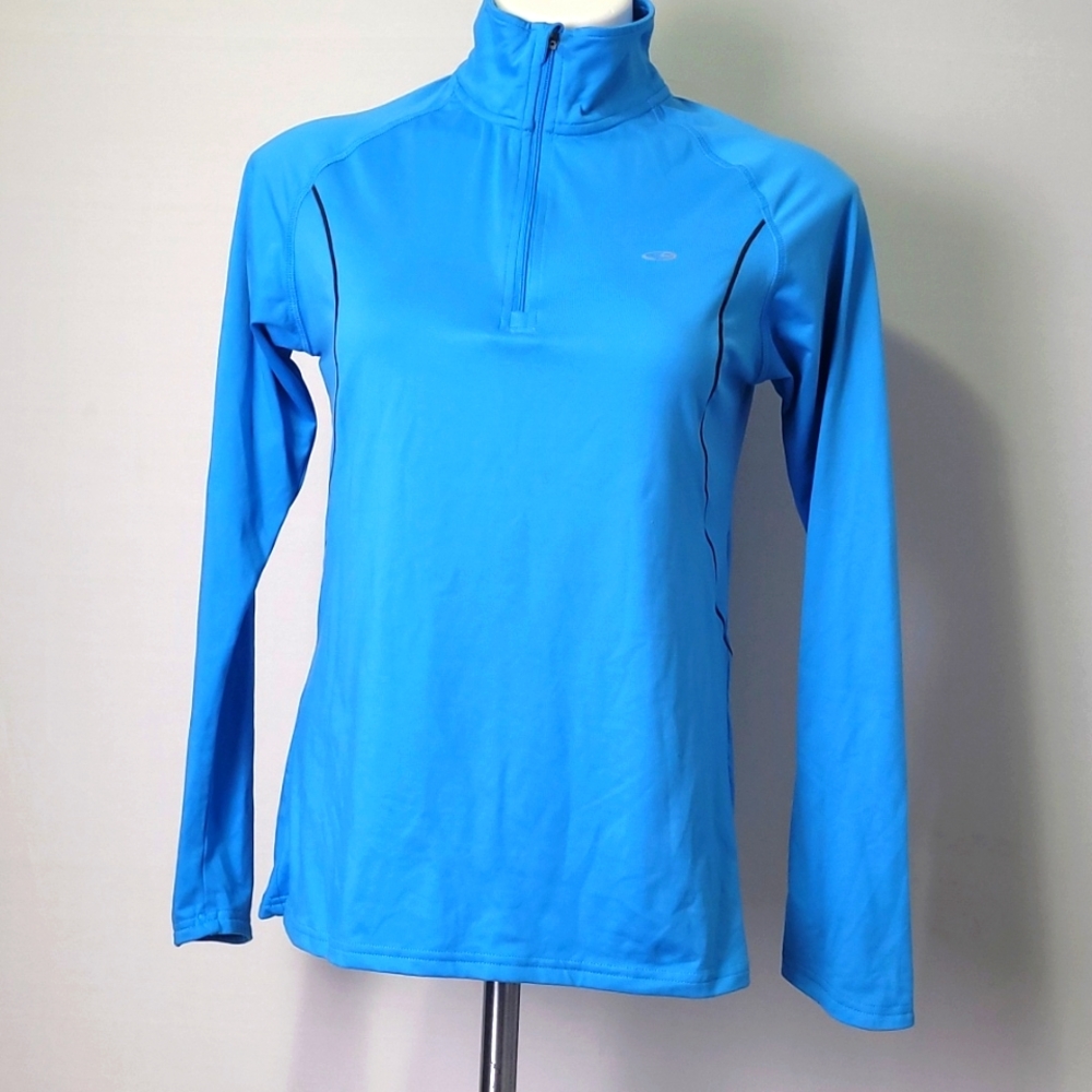 CHAMPION BLUE ATHLETIC SWEATERSHIRT LONG SLEEVE SIZE M